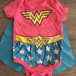 Wonder Woman onesie with detachable cape